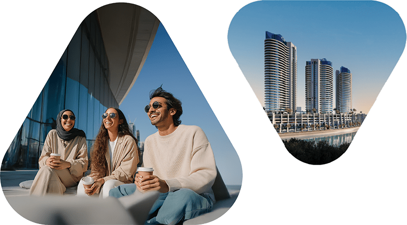 Residents enjoying waterfront lifestyle at Radisson Residences Al Reem Island Abu Dhabi